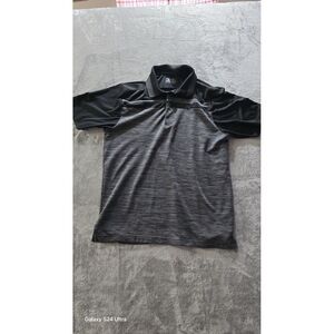 Ben‎ Hogan Performance Golf Polo Shirt Men's Large Gray Black Short Sleeve